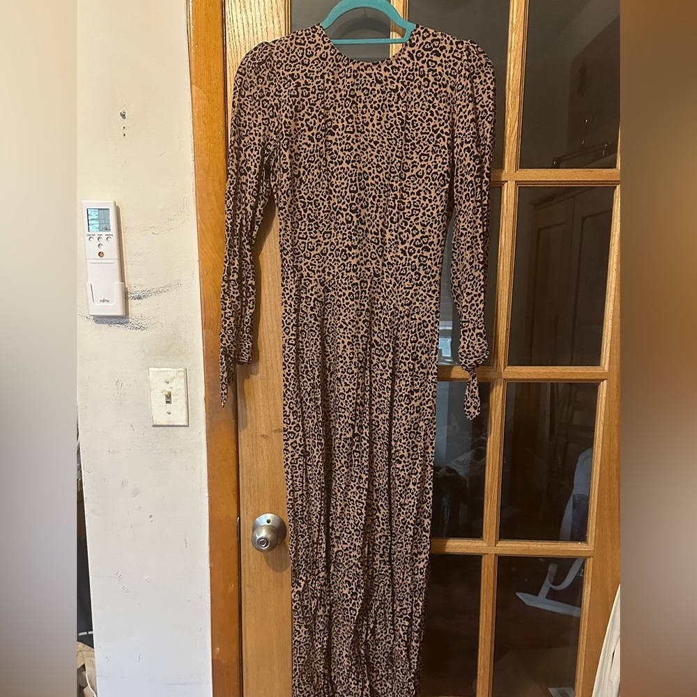 Reformation leopard dress NWT